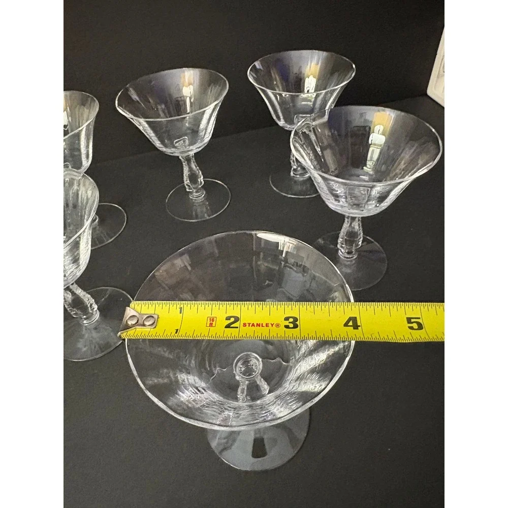 Silver Flutes By Fostoria set six
